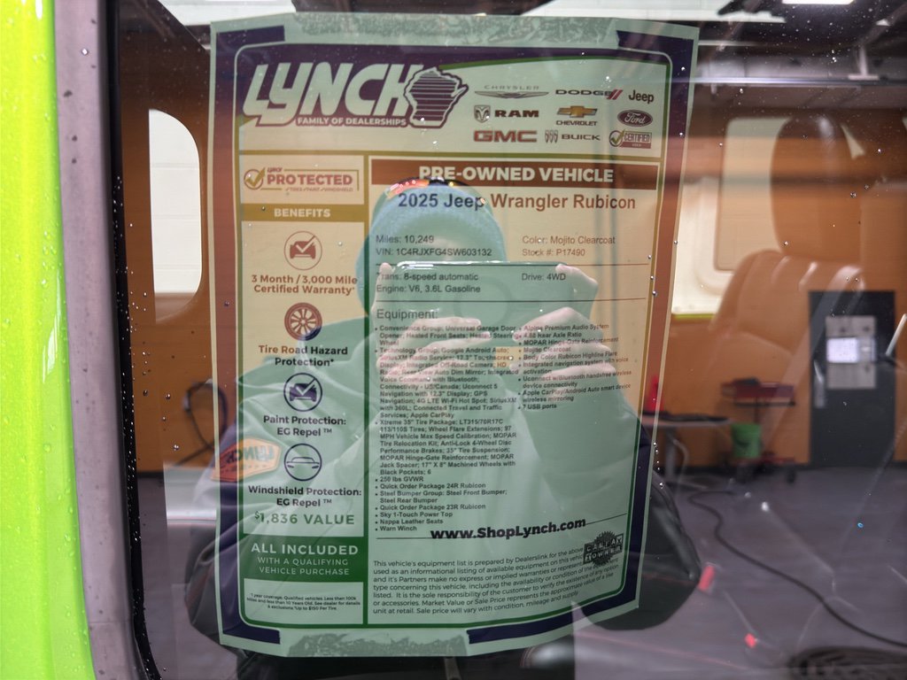 Used 2025 Jeep Wrangler Unlimited Rubicon w/ XTREMEE 35" Tire Package image 39