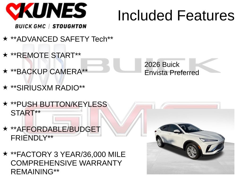 New 2026 Buick Envista Preferred w/ Convenience I Package image 2