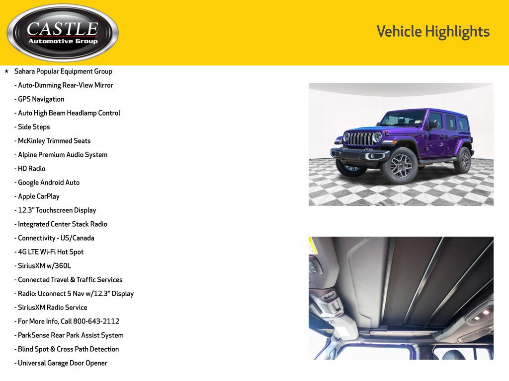 New 2026 Jeep Wrangler Unlimited Sahara AWD/4WD image 3