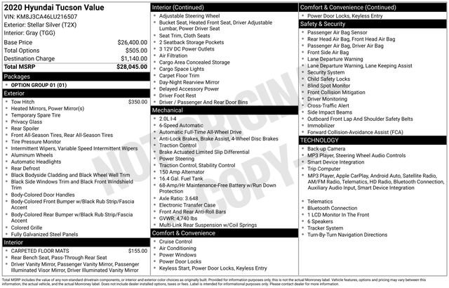 Used 2020 Hyundai Tucson Value AWD/4WD image 7
