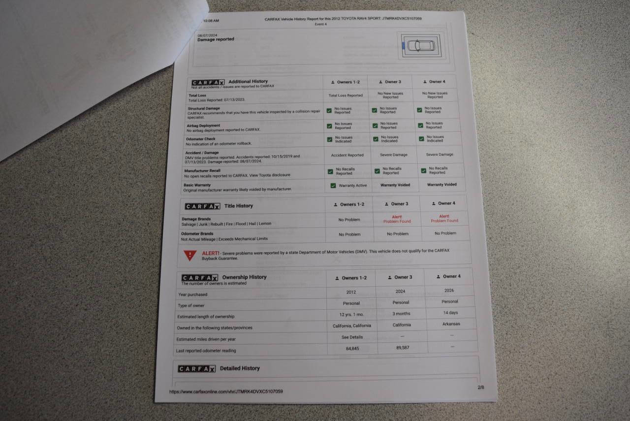 Used 2012 Toyota RAV4 Sport w/ Premium Pkg AWD/4WD image 87