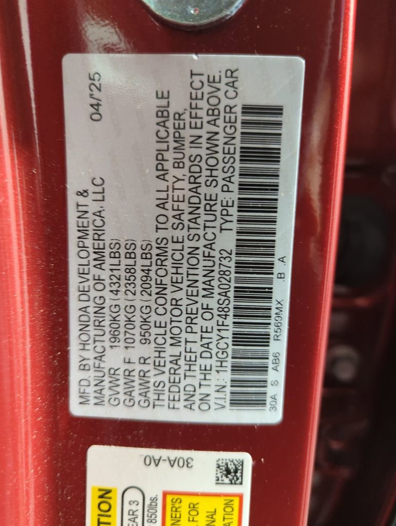 Certified 2025 Honda Accord SE image 25
