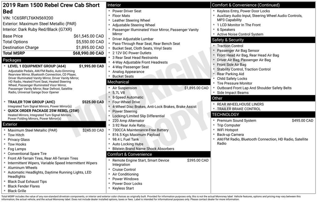 Used 2019 RAM 1500 Rebel w/ Level 1 Equipment Group image 29