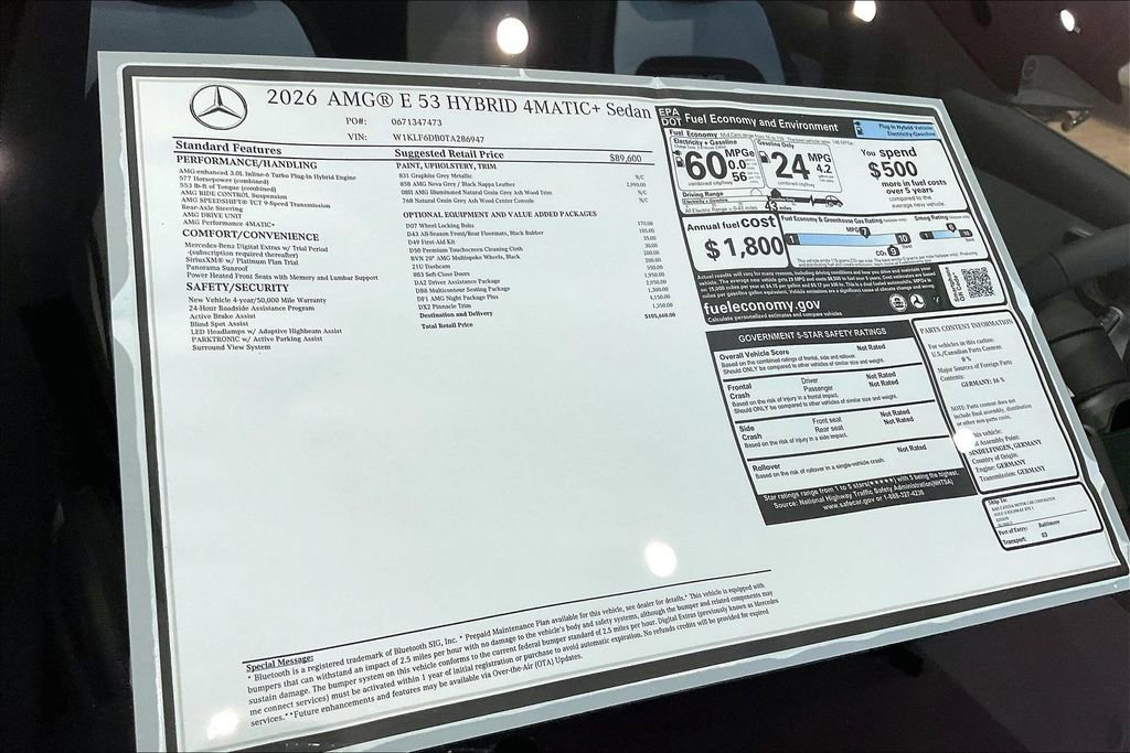 New 2026 Mercedes-Benz E 53 AMG e 4MATIC Sedan image 12