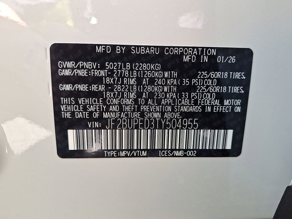 New 2026 Subaru Outback Touring AWD/4WD image 18