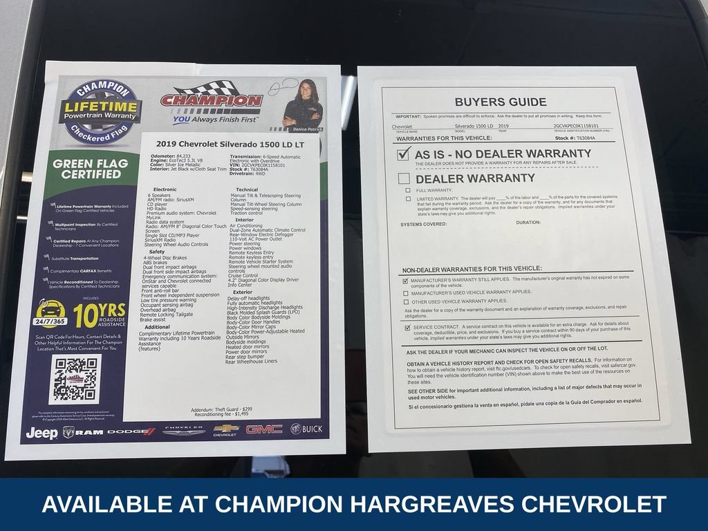 Certified 2019 Chevrolet Silverado 1500 LT w/ All Star Edition AWD/4WD image 43