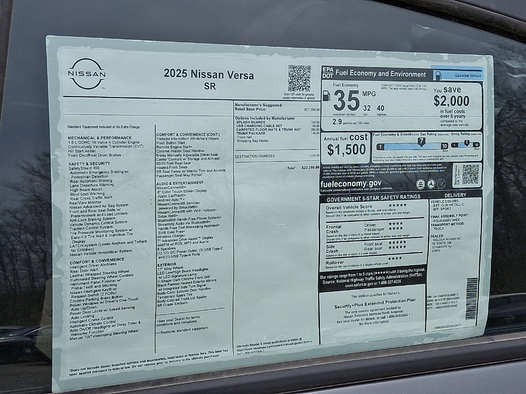 New 2025 Nissan Versa SR FWD image 11