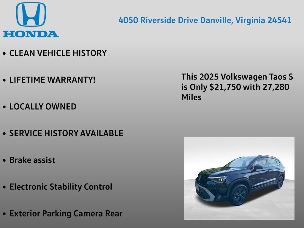 Used 2025 Volkswagen Taos S FWD image 7