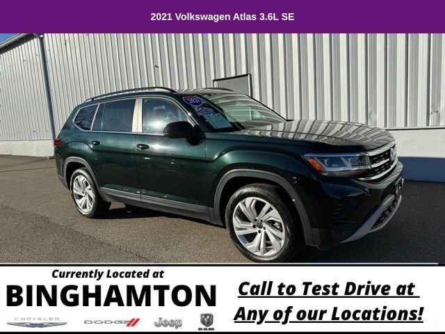 Used 2021 Volkswagen Atlas SE w/ Panoramic Sunroof Package