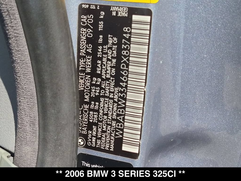 Used 2006 BMW 325Ci Convertible RWD image 25