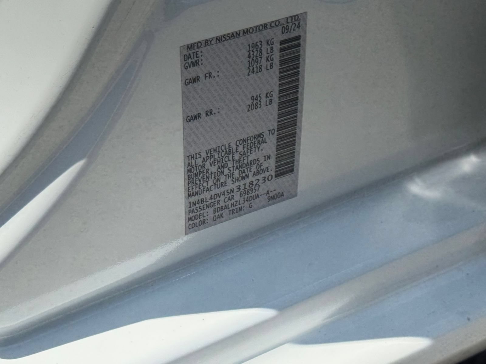 Used 2025 Nissan Altima 2.5 SV FWD image 29