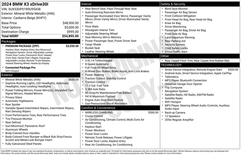 Certified 2024 BMW X3 xDrive30i w/ Premium Package AWD/4WD image 6