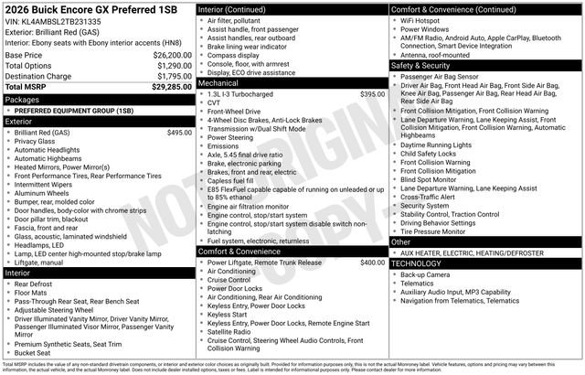 New 2026 Buick Encore GX Preferred FWD image 23