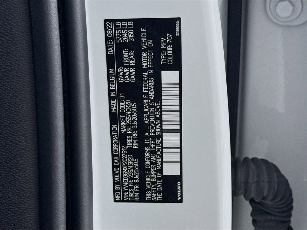 Certified 2023 Volvo C40 P8 Recharge Ultimate w/ Protection Package Premier image 34