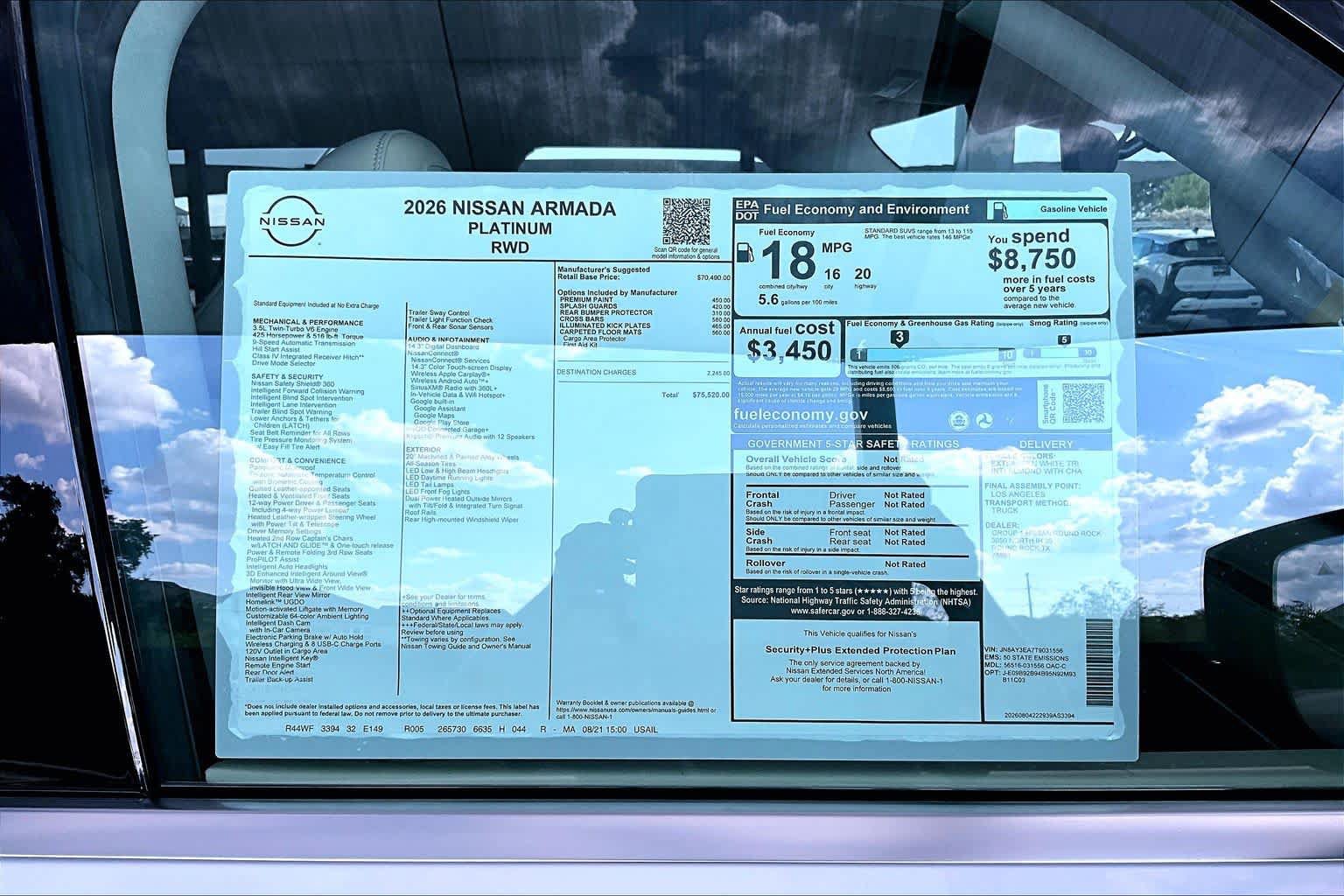 New 2026 Nissan Armada Platinum RWD image 19