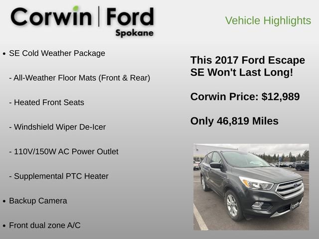 Used 2017 Ford Escape SE w/ SE Cold Weather Package image 6