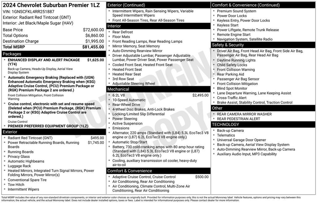 Used 2024 Chevrolet Suburban Premier image 12