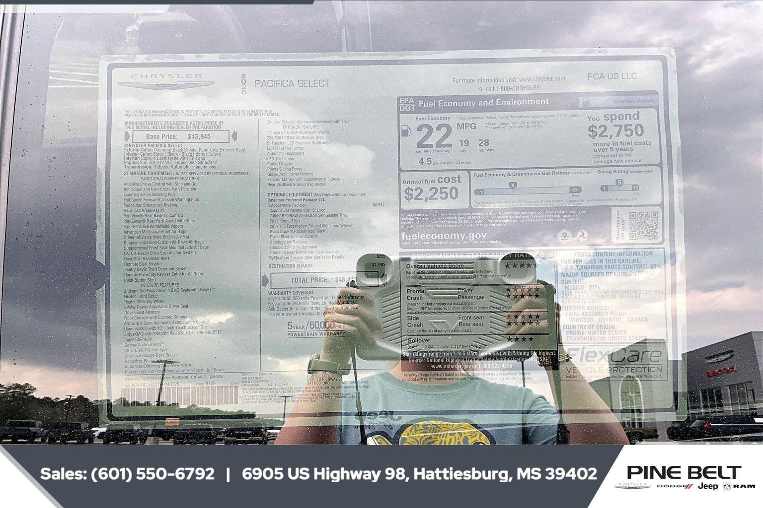 New 2026 Chrysler Pacifica Select w/ S Appearance Package image 12