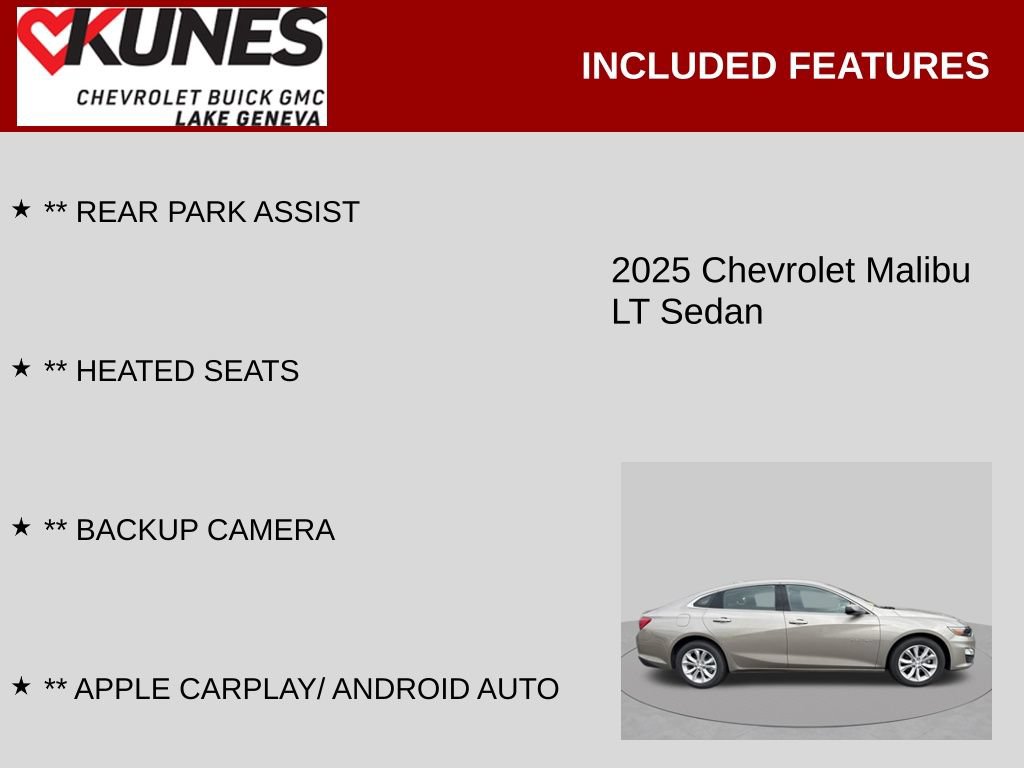 Used 2025 Chevrolet Malibu LT FWD image 2