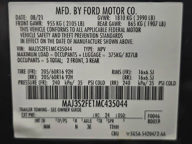 Used 2021 Ford EcoSport S FWD image 38