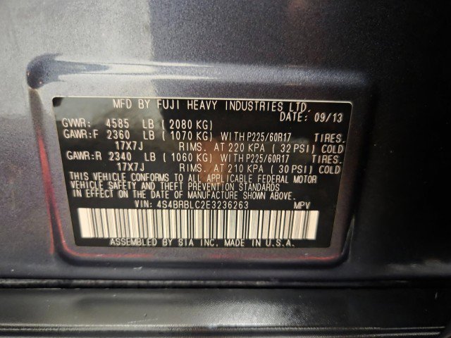 Used 2014 Subaru Outback 2.5i Limited image 85