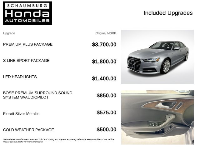 Used 2016 Audi A6 2.0T Premium Plus w/ Premium Plus Package AWD/4WD image 4