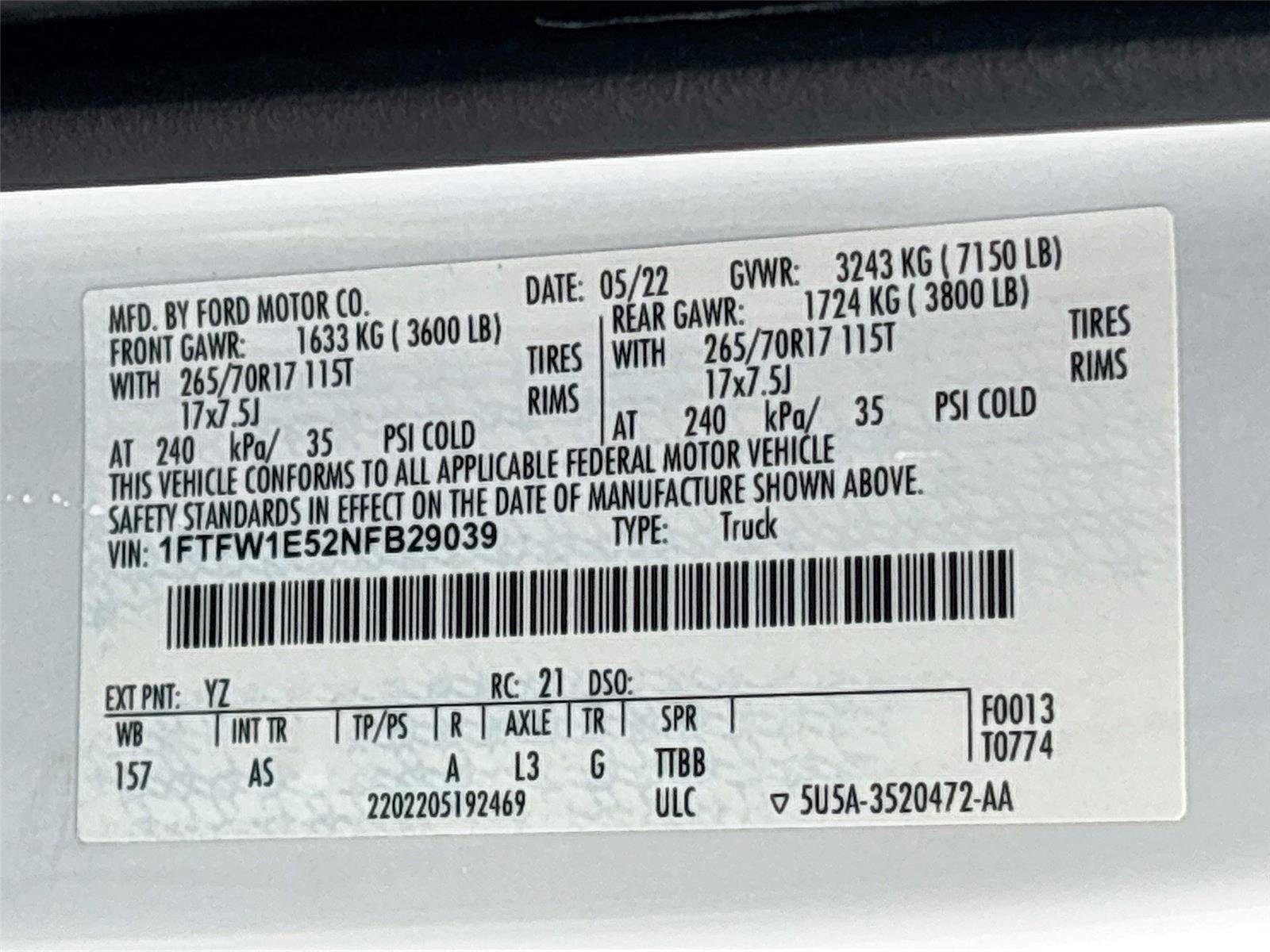 Used 2022 Ford F150 XL w/ Trailer Tow Package image 31