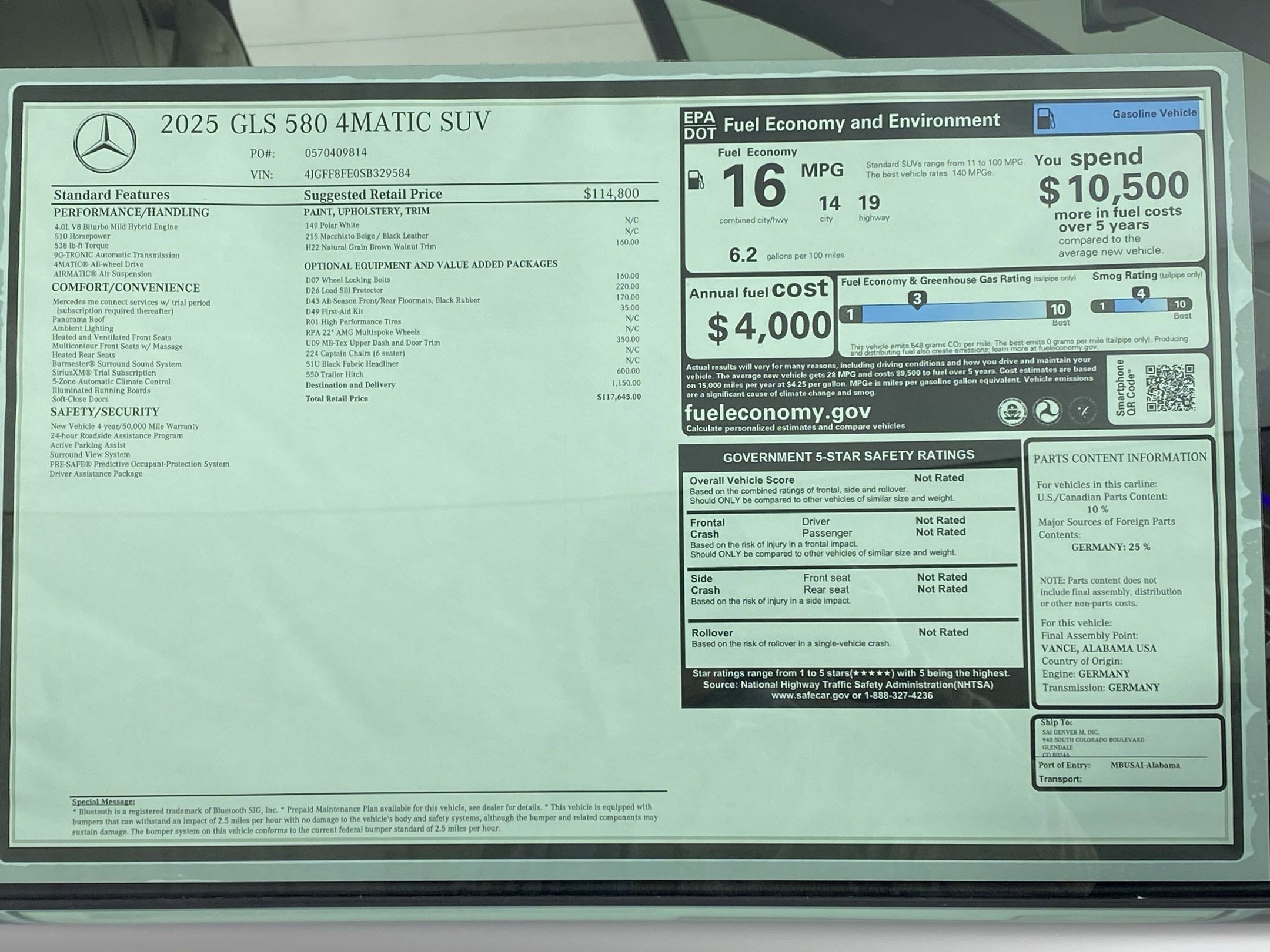 New 2025 Mercedes-Benz GLS 580 4MATIC image 33