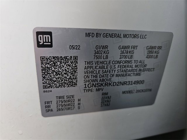 Used 2022 Chevrolet Tahoe RST w/ Luxury Package image 34