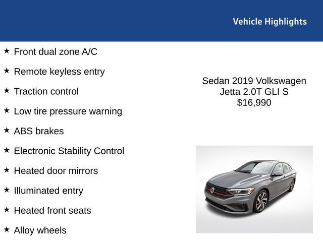 Used 2019 Volkswagen Jetta GLI image 2