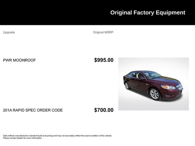 Used 2011 Ford Taurus SEL w/ 201A Rapid Spec Order Code FWD image 9
