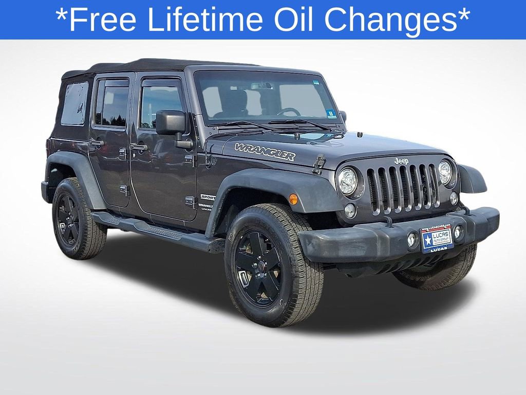 Used 2018 Jeep Wrangler Unlimited Sport S AWD/4WD image 1