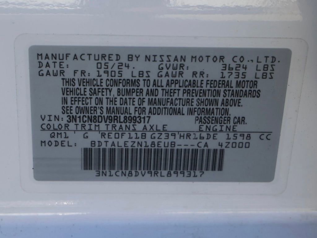 Used 2024 Nissan Versa S w/ Trunk Package image 34
