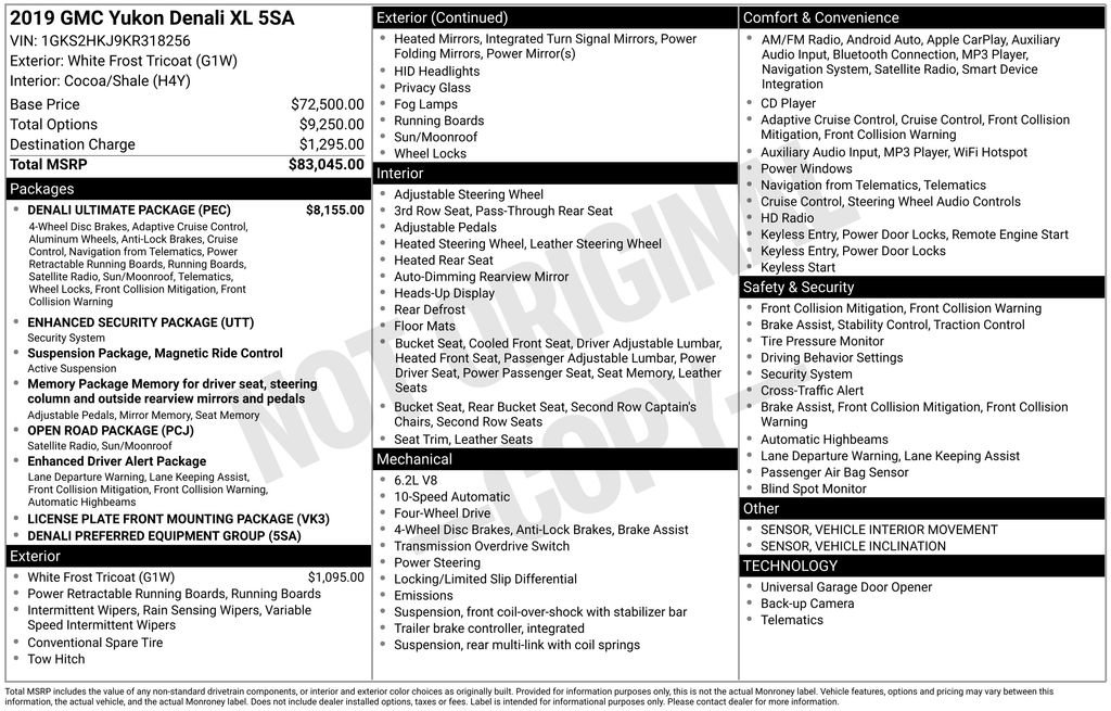 Used 2019 GMC Yukon XL Denali w/ Denali Ultimate Package image 5