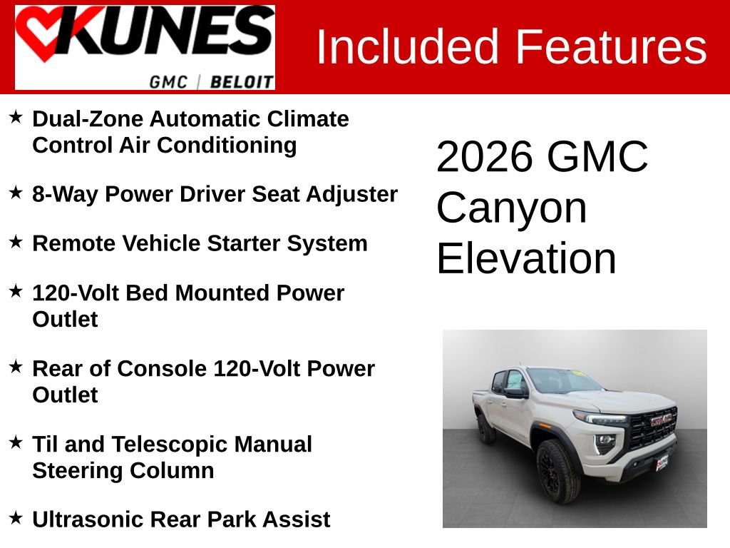New 2026 GMC Canyon Elevation w/ Convenience Package image 3