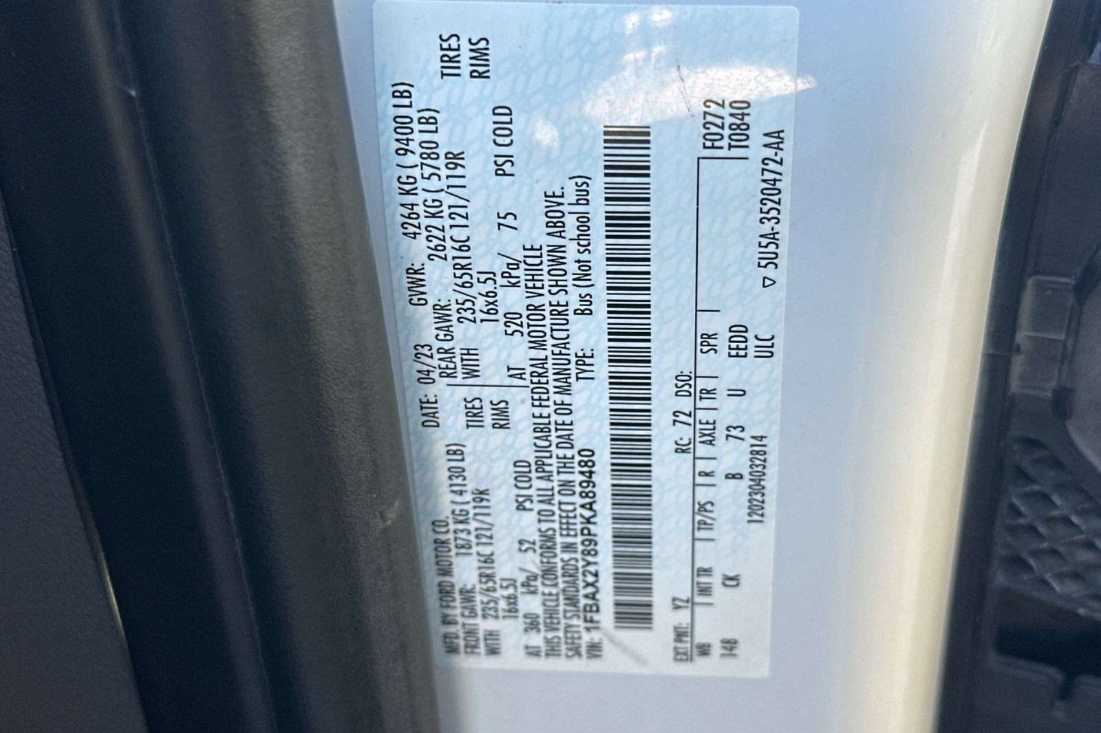 Certified 2023 Ford Transit 350 XLT RWD image 26