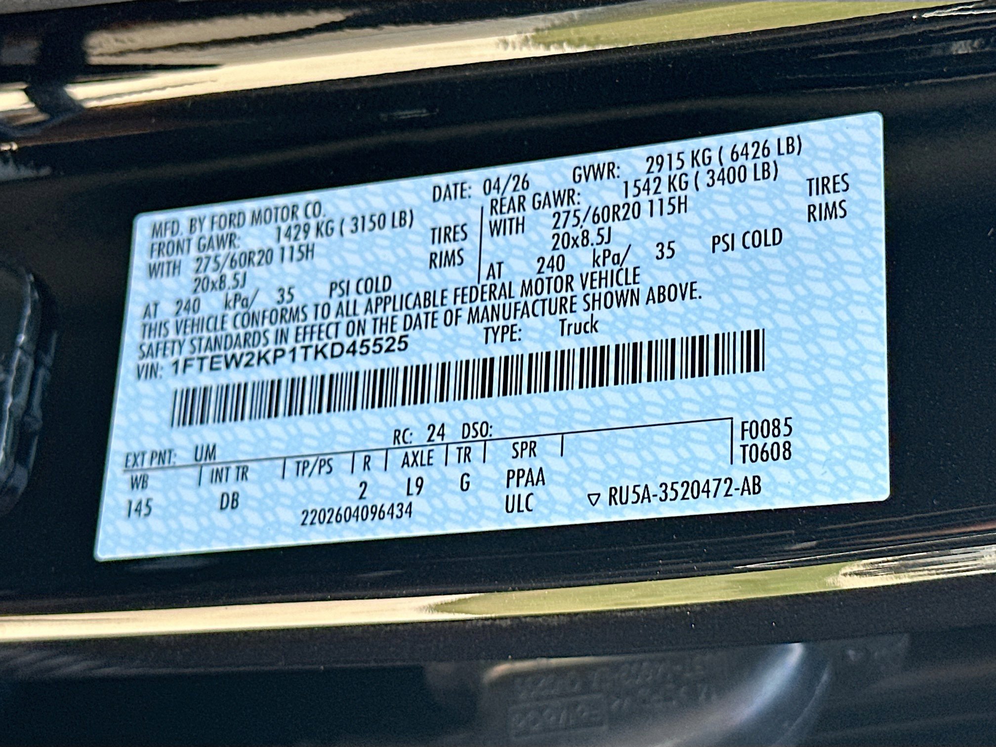 New 2026 Ford F150 STX w/ Equipment Group 200A RWD image 20