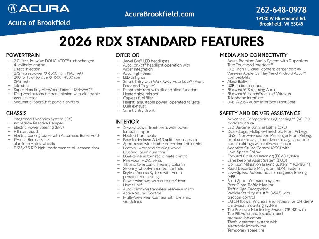 New 2026 Acura RDX A-Spec