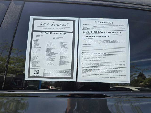 Used 2024 Audi Q8 e-tron Prestige w/ Prestige Package image 19