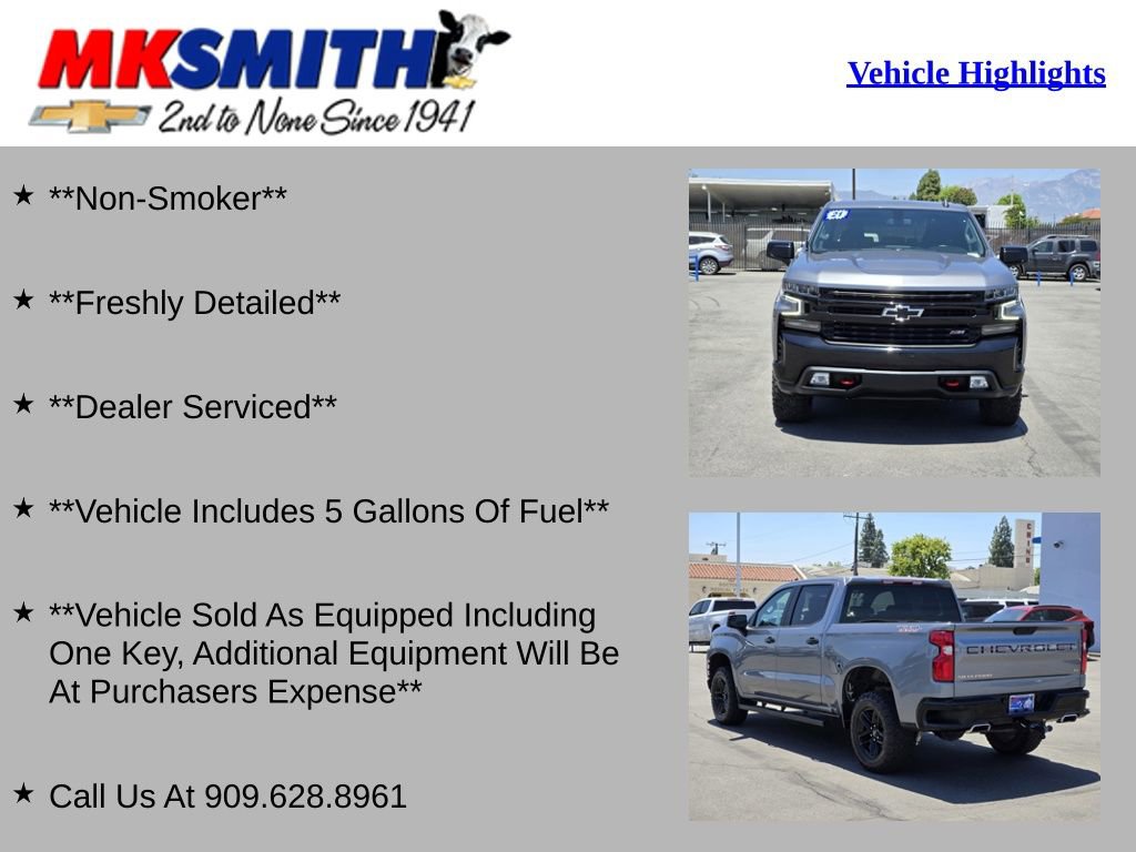 Used 2021 Chevrolet Silverado 1500 LT Trail Boss AWD/4WD image 2