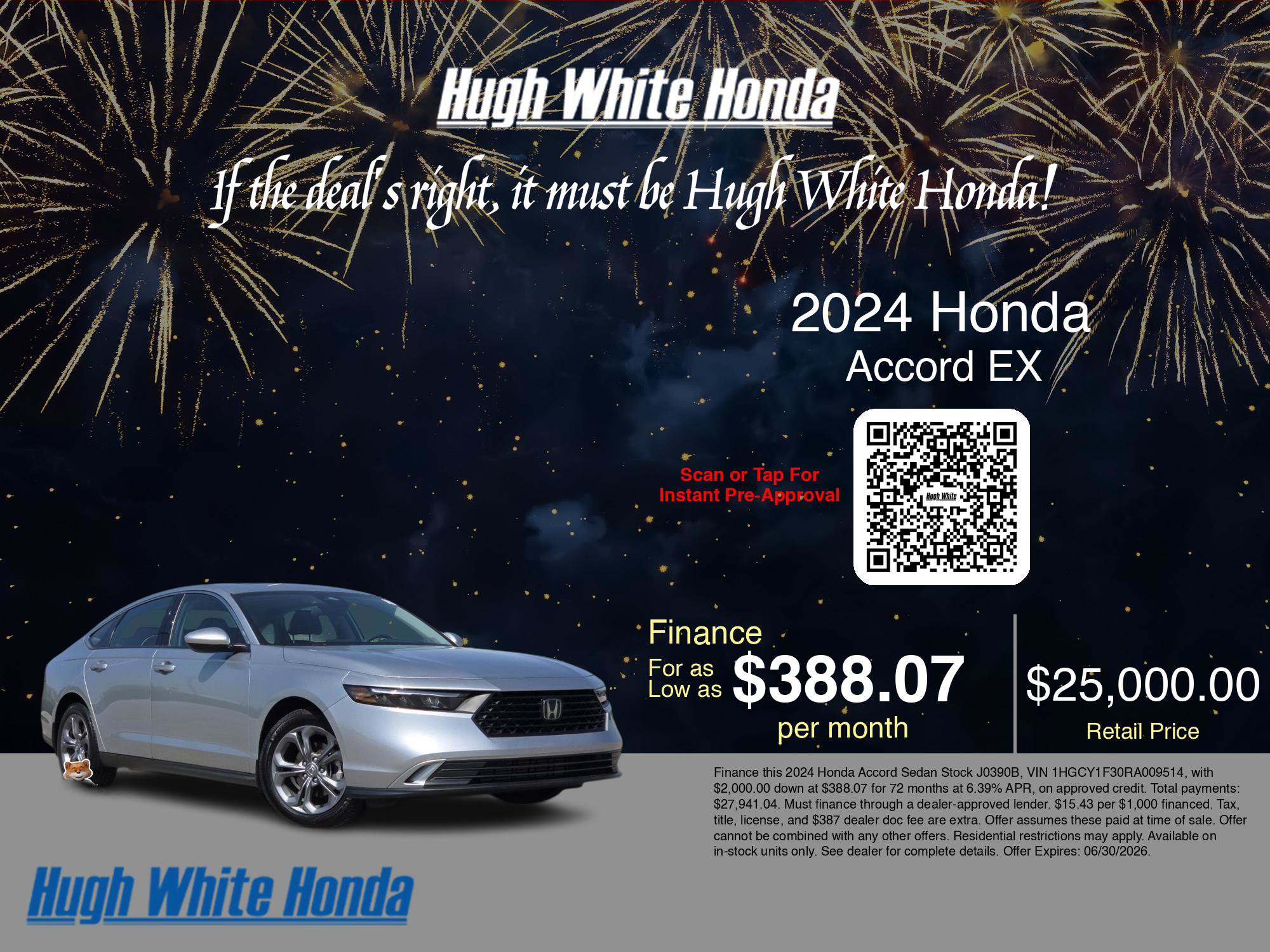 Used 2024 Honda Accord EX image 3