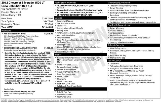 Used 2012 Chevrolet Silverado 1500 LT w/ All-Star Edition AWD/4WD image 26