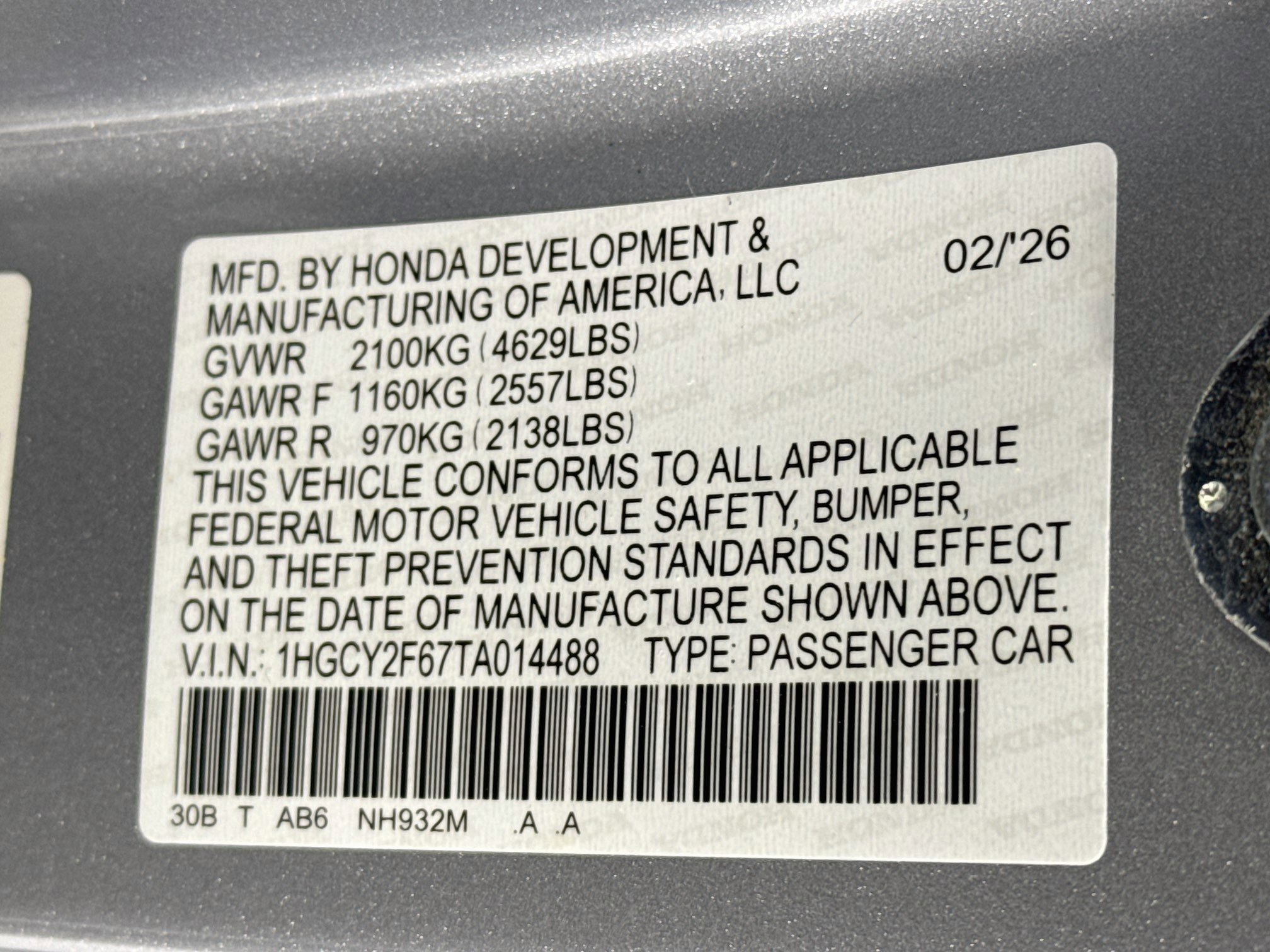Used 2026 Honda Accord EX-L image 31
