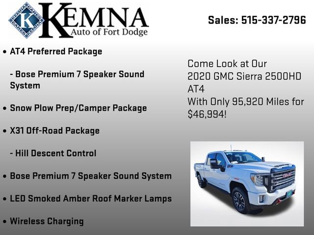 Used 2020 GMC Sierra 2500 AT4 w/ AT4 Preferred Package image 13