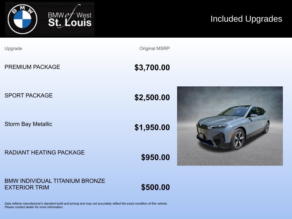 Certified 2024 BMW iX xDrive50 w/ Premium Package AWD/4WD image 20