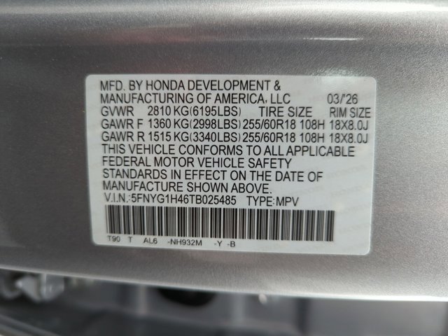 New 2026 Honda Pilot EX-L image 17