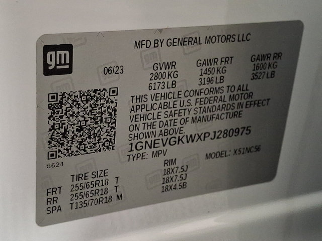 Used 2023 Chevrolet Traverse LT w/ LPO, Cargo Package AWD/4WD image 28