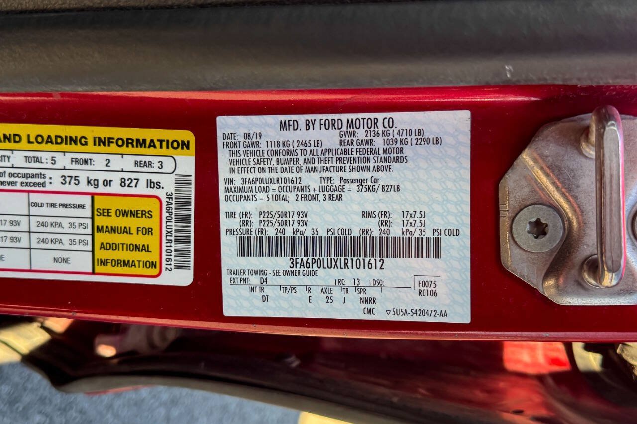 Used 2020 Ford Fusion SE FWD image 13