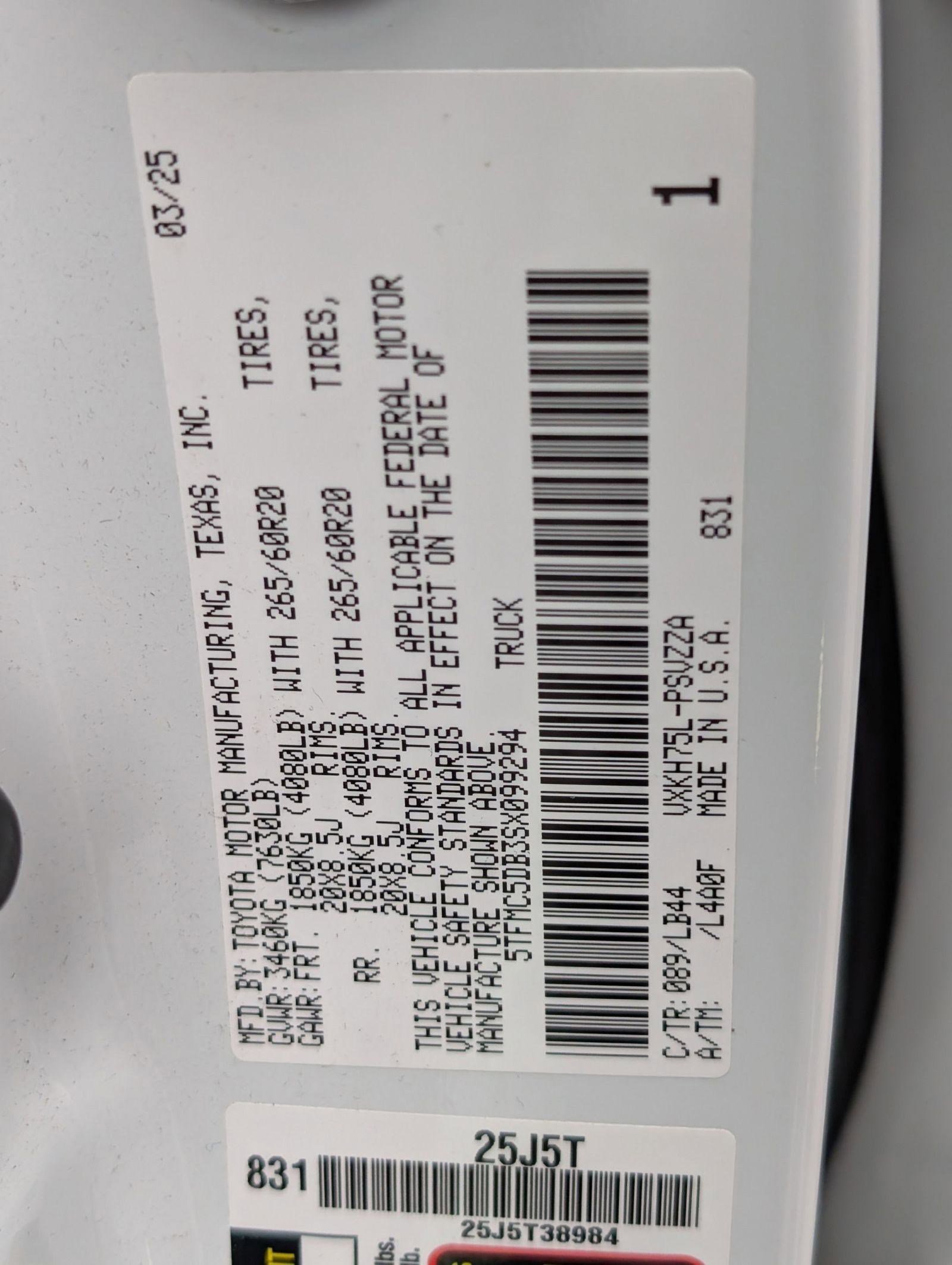 Used 2025 Toyota Tundra 1794 Edition image 20