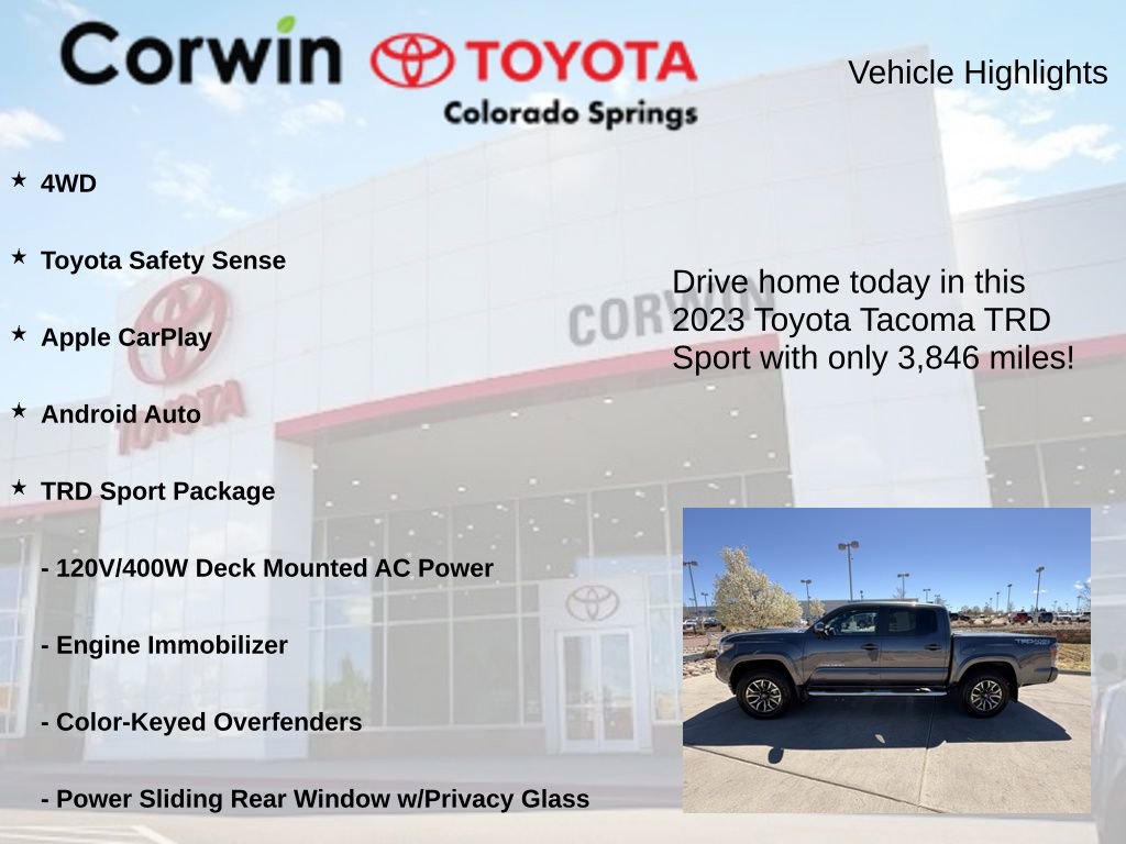 Used 2023 Toyota Tacoma TRD Sport w/ Advanced Technology Package image 6